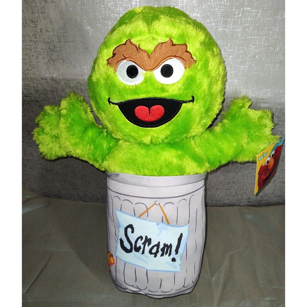 Sesame Street Toy Factory Oscar The Grouch 18" Plush NWT